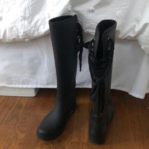 Coach Tristee Rainboots 7M - Black